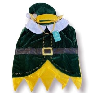 NWT MERRY & BRIGHT Collection Dog Elf Costume Christmas Pet Clothing Velvety New